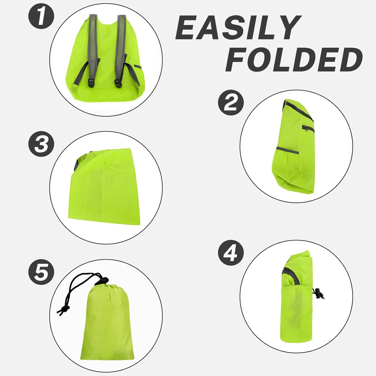 Hiking Backpack, Water-repellent Outdoor Backpack Camping Backpack for Men Women, Hiking Daypack Foldable Backpack (blue)